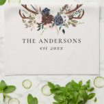 bogundy navy stag waterverf floral elegant bat theedoek<br><div class="desc">Rustige foliage,  floral and stag antlers home personaliseert het cadeautje voor de bruiloft. Met prachtige waterverf bladeren,  witte,  bruine,  margodde,  blauw en bleke roze floralen,  vlekkende geweien,  zal deze moderne roestachtige set er in je huis stijlvol uitzien en een geweldige herinnering aan je speciale dag.</div>
