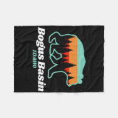 Bogus Basin Idaho Skiën Snowboarding Beer Fleece Deken (Voorkant (Horizontaal))