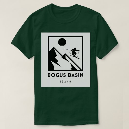 Bogus Basin Idaho Verenigde Staten ski TShirt 1 (Design voorkant)