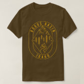 Bogus Basin Mountains Idaho Hiking Outdoor Minima T-shirt (Design voorkant)