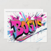 Bogus Basin Ski Resort Idaho graffiti Briefkaart (Voorkant / Achterkant)