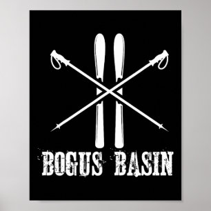 Bogus Sin Skier Skiën Down Hill Alpine Nordic Poster