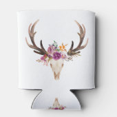 bohaan, bull skull, antler, boho floral blikjeskoeler (Achterkant)