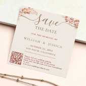 Bohaan met Elegant Script QR-code Save The Date