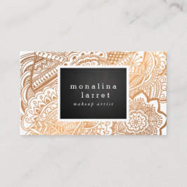 Bohans Roos Gold Hand Drawn Doodle Visitekaartje