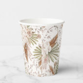 Boheem Bloem & Veren Papieren Bekers (Rechts)