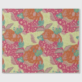 Boheem Boeiend Patchwork Patroon Cadeaupapier (Vlak)