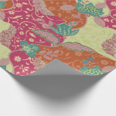 Boheem Boeiend Patchwork Patroon Cadeaupapier (Hoek)