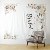 Boheem bruiloftsfeest achtergrond banner wandkleed (In Situ (horizontaal))