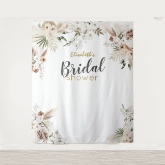 Boheem bruiloftsfeest achtergrond banner wandkleed
