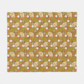 Boheem Bruin Fleece Deken (Voorkant (Horizontaal))