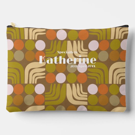 Boheem Bruin Groen Oranje Etui (Voorkant)