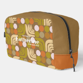 Boheem Bruin Groen Oranje Toilettasje