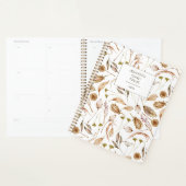 Boheem bruin & wit bloemmotief planner (Display)