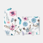 Boheem Chic Bloem Boho Meisje Verjaardagsfeestje Bedankdoosjes (Uitgevouwen)