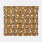 Boheem Donkerbruin Fleece Deken (Voorkant (Horizontaal))