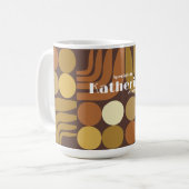 Boheem donkerbruin koffiemok (Voorkant links)