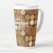 Boheem Donkerbruin Latte Mok (Rechterhoek)