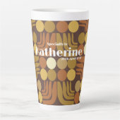 Boheem Donkerbruin Latte Mok (Voorkant)