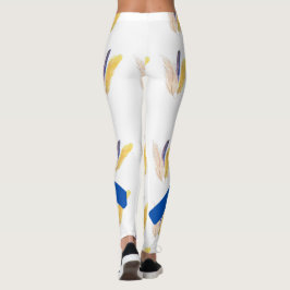 Boheem Featherpatroon Leggings