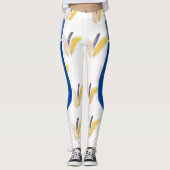 Boheem Featherpatroon Leggings (Voorkant)