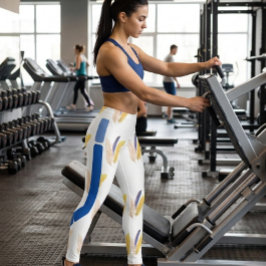 Boheem Featherpatroon Leggings