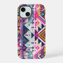 Boheem geïnspireerde telefoonhoes iPhone 15 case