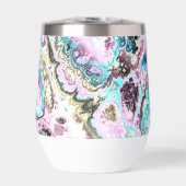 Boheem Kleurrijk Pastel Fractale Marmer Abstract (Voorkant)