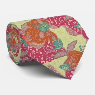 Boheem Kleurrijk Patchwork Patroon Stropdas