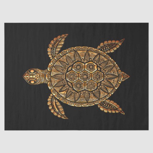 Boheem Papier met Schildpad Motief (Voorkant)
