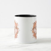 Boheem Pentagram met Bloemen Witte Halloween Mok (Midden)