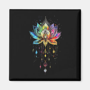 Boheem Regenboog Lotus Bloem Yoga Lotus Bloem Magneet