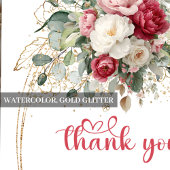 Boheem Rood Wit Goud Baby Shower Bedankt