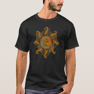 Boheem Universum Boho Zon Maan Astrologie T-shirt