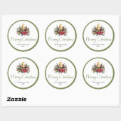 Boheem Waterverf Rustieke Kerst Cadeau Sticker (Vel)