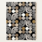 Boheem zwart grijs planner (Achterkant)