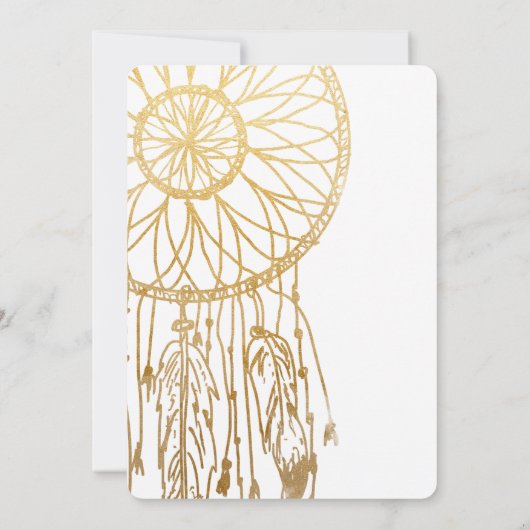 Boheemian Dreamcatcher Nepgoud Folie Save The Date (Achterkant)