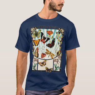 Boheemien Boho Hippie Vlinders Art Nouveau Vinta T-shirt