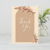 Boheemien Bruids/Baby Bedankt Kaart (Staand voorkant)