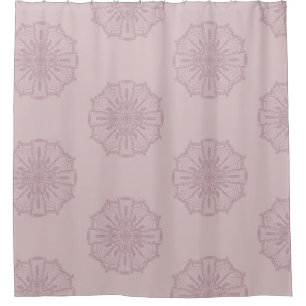Boheemien Mandala met de Hand Getekende Blush Douc Douchegordijn