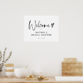 Boheemien Minimalistisch Script Bruiloft Feest Wel Poster (Keuken)