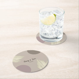 Boheemische Dank Je Pampas Vormen Natuurlijk Ronde Kartonnen Onderzetter