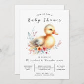 Boheems bedrukbaar eendenBaby shower Kaart (Voorkant / Achterkant)