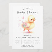 Boheems bewerkbaar eendenBaby shower Kaart (Voorkant / Achterkant)
