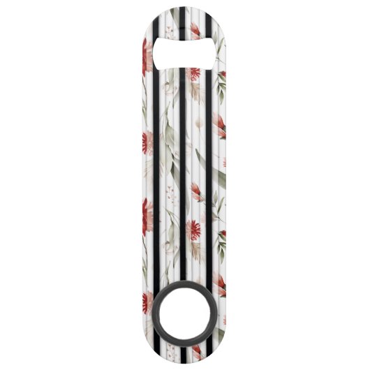 Boheems bloemblaadjespatroon Speed Flessenopener (Achterkant)