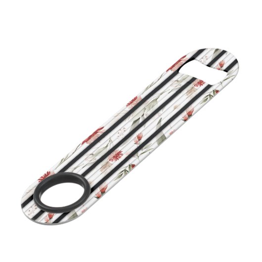 Boheems bloemblaadjespatroon Speed Flessenopener (Achterkant Gekanteld)