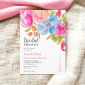  Boheems Bloemen waterverf vrijgezellenfeest Kaart