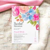  Boheems Bloemen waterverf vrijgezellenfeest