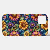 Boheems Bloemenlandschap Levendig Patroon Case-Mate iPhone Case (Achterkant (horizontaal))