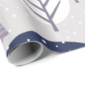 Boheems bos met zeeblauw, Kerstmis Cadeaupapier (Rol Hoek)